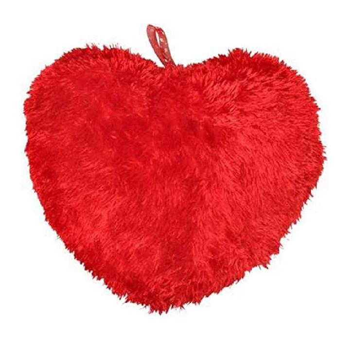Red Fur Cushion