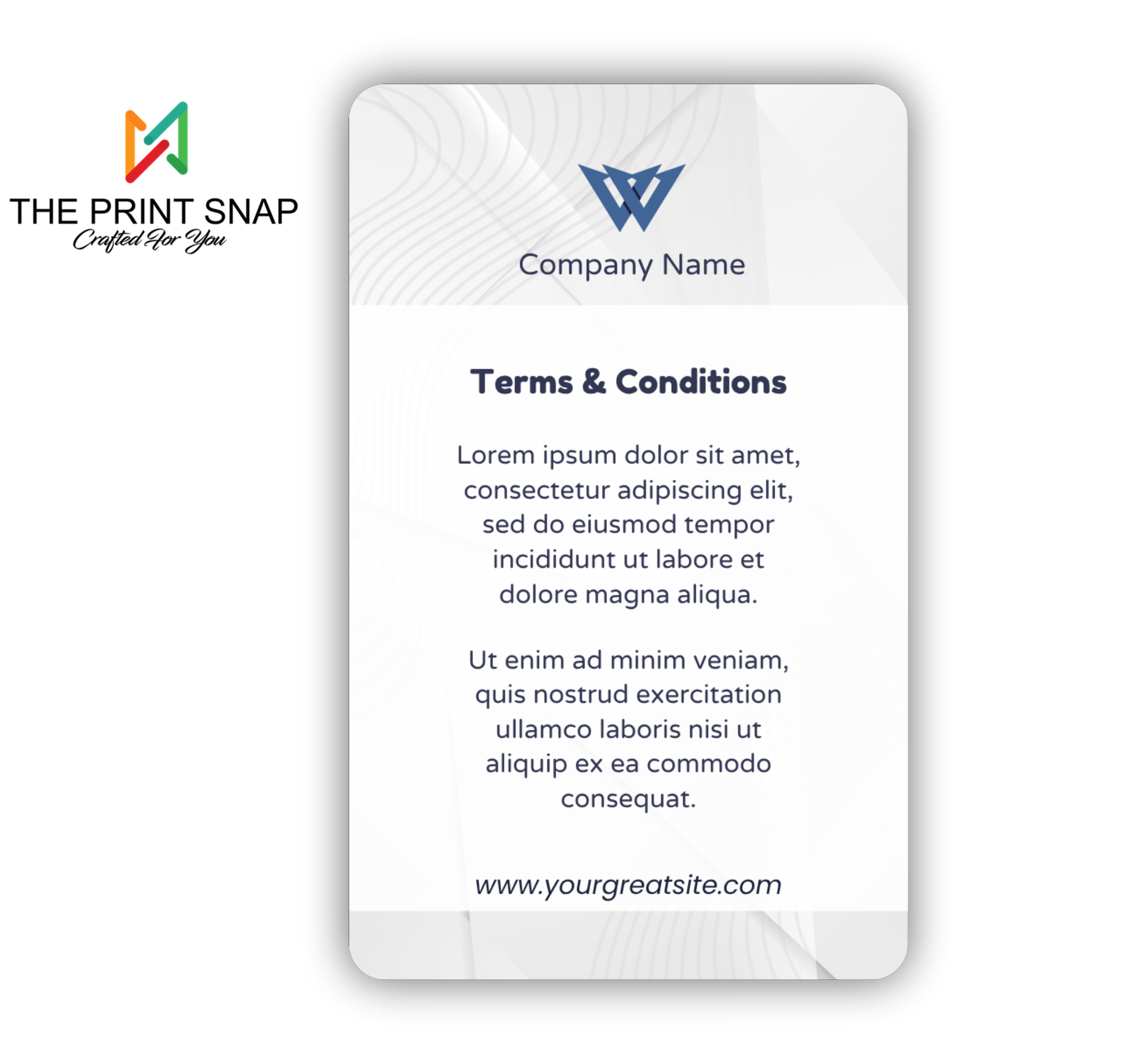 Employee ID card with custom photo, name, logo, and barcode – printed on durable PVC for office and corporate use.