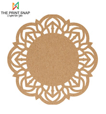 MDF Coaster with Stand | Tea Coaster | Set of 6 | Mandala Design 005