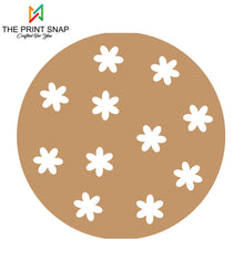 MDF Coaster with Stand | Tea Coaster | Set of 6 | Mandala Design 008