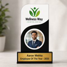 The Print Snap Premium Personalized Trophy | Custom Corporate Award | Employee Recognition Award | Acrylic & Wooden Trophy | PT-009