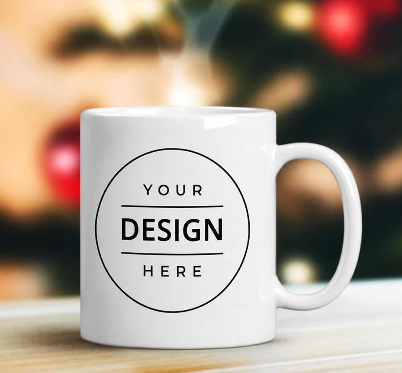 Custom Branded Ceramic Mug – White | Logo Printed Coffee Mug