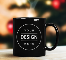 Custom Branded Ceramic Mug – Black | Logo Printed Coffee Mug