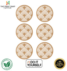 MDF Coaster with Stand | Mandala Design 002