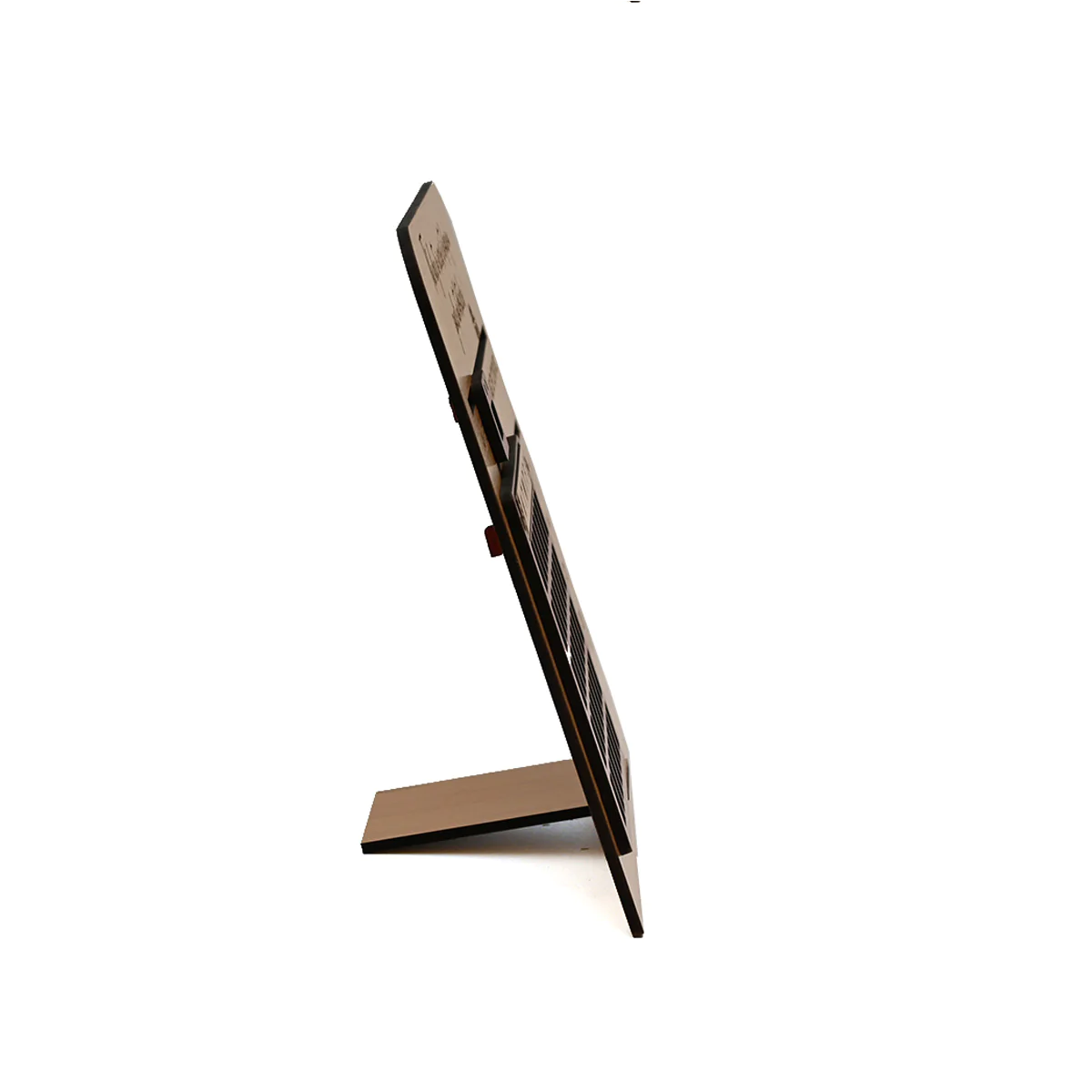 Premium Wooden Perpetual Desk Calendar with Clock | Reusable Office Table Calendar & Corporate Gift