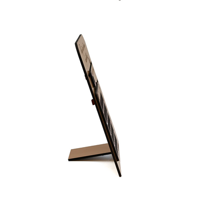 Premium Wooden Perpetual Desk Calendar with Clock | Reusable Office Table Calendar & Corporate Gift
