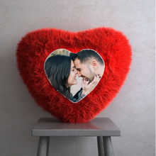 Red Fur Cushion