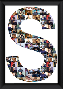 Personalized Mosaic Photo Frame | Name Initial Mosaic