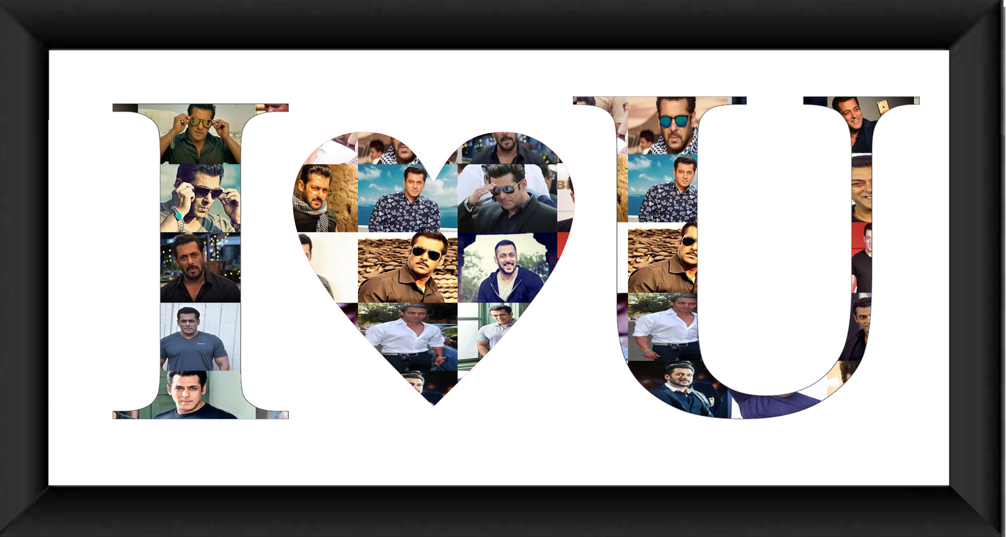 Personalized Mosaic Frame | Love Initials Mosaic