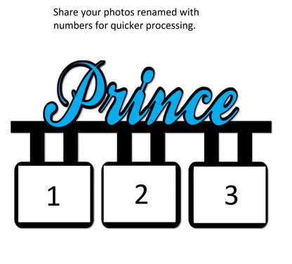 Prince - 3 Pic Personalised Collage Photo Frame