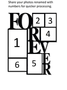 Forever - 6 Pic Personalised Collage Photo Frame