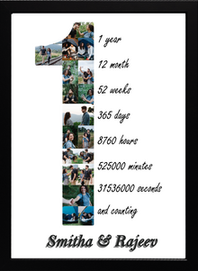 Personalized Mosaic Photo Frame | Number Mosaic