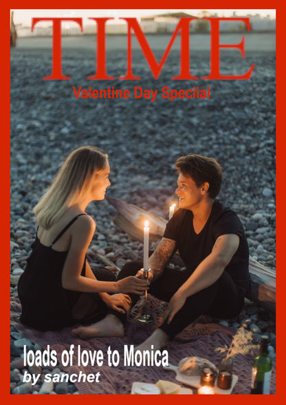 Valentine Day Personalised Magazine Cover | PC06