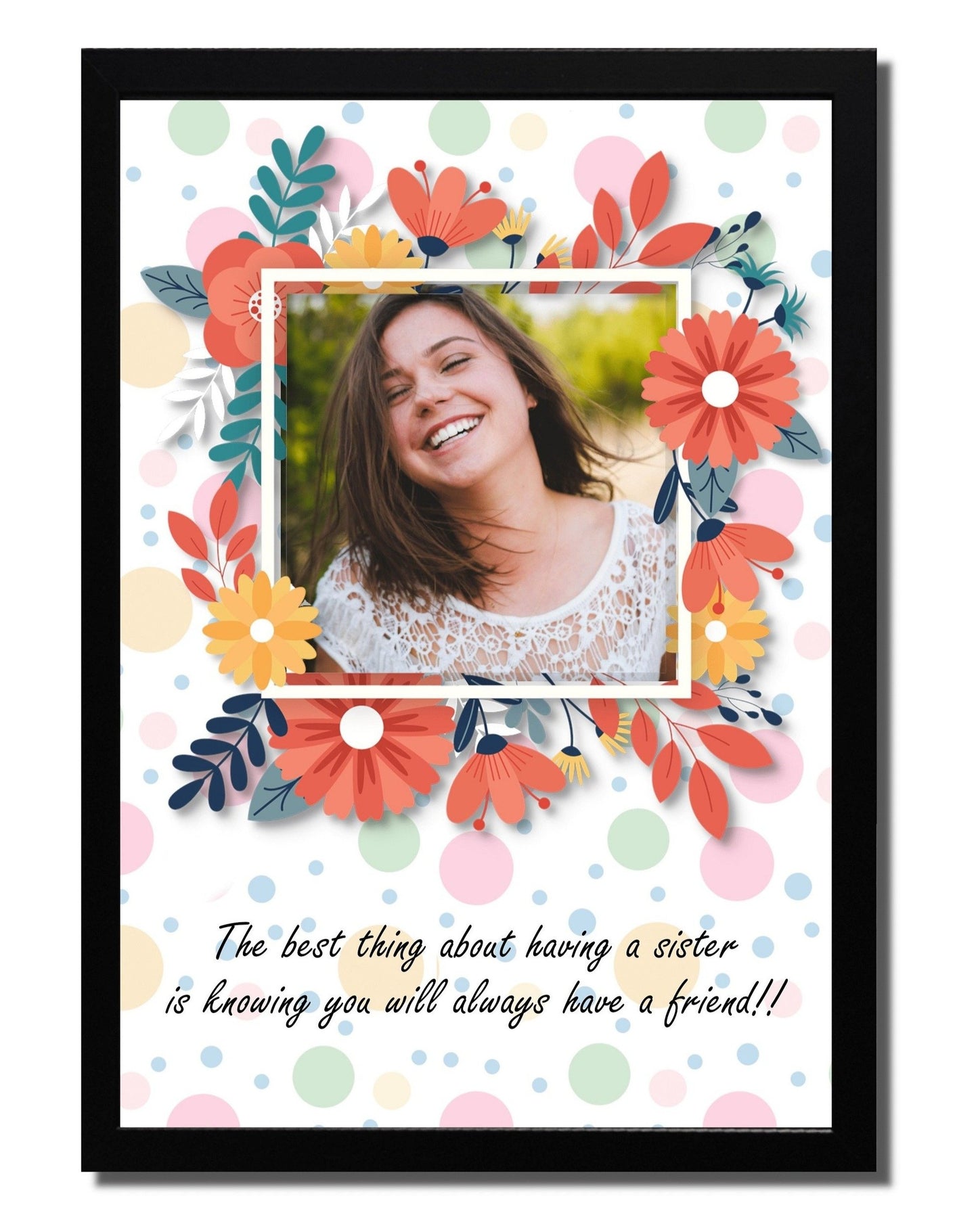 Rakhi Gift | Personalised Sister Frame | Best Sister Photo Frame