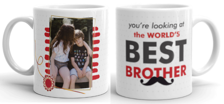 Rakhi with Cushion & Mug