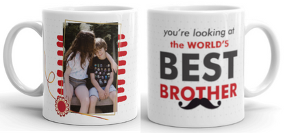 Rakhi with Cushion & Mug