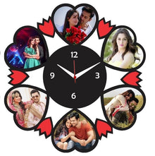 Personalized Wall Clock | Heart Shapes