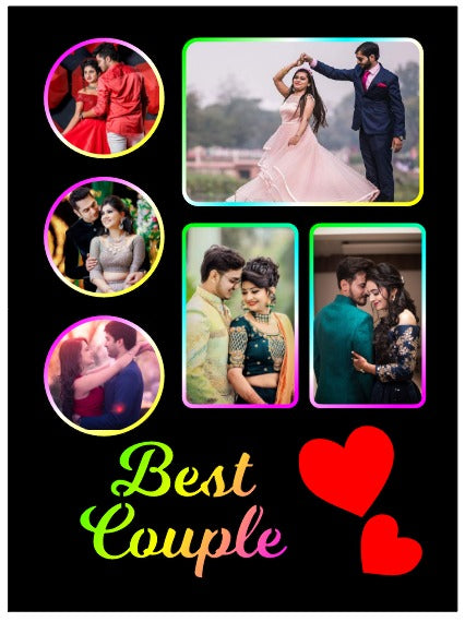 Premium BackLit Frames | Best Couple | Personalised