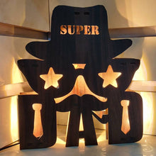 Personalised LED Super Dad