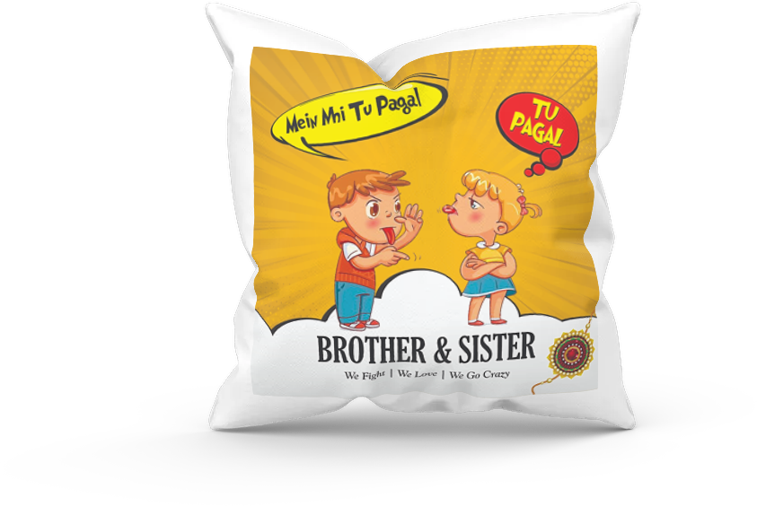 Rakhi with Cushion & Mug